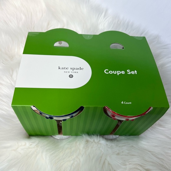 kate spade x Target 4-Piece Acrylic Coupe Set | NWT - Picture 4 of 6